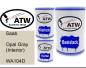 Preview: Saab, Opal Gray (Interior), WA104D: 500ml Lackdose + 500ml Klarlack + 250ml Härter - Set, von ATW Autoteile West.